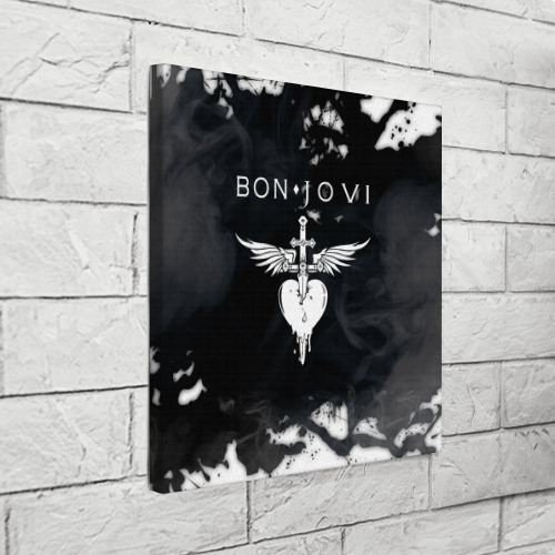 Холст квадратный Bon Jovi Бон Джови, цвет 3D печать - фото 3