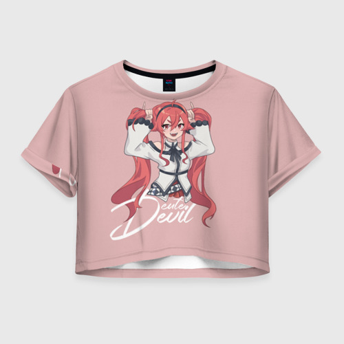 Женская футболка Crop-top 3D Cute Devil Eris, цвет 3D печать
