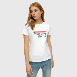 Женская футболка хлопок Pussy-juicy на тусе Инстасамка - фото 2