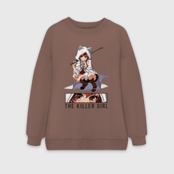 Женский свитшот oversize без начеса хлопок Eris - The Killer girl