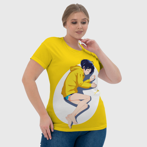 Женская футболка 3D Yellow egg. Oto Ai, цвет 3D печать - фото 6