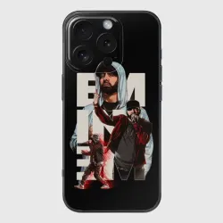 Чехол для iPhone 16 Pro силиконовый с защитой камеры Marshall Mathers