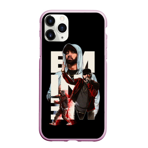 Чехол для iPhone 11 Pro Max матовый Marshall Mathers, цвет розовый