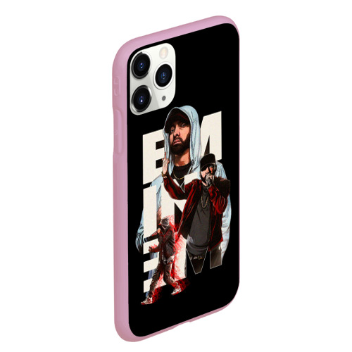 Чехол для iPhone 11 Pro Max матовый Marshall Mathers, цвет розовый - фото 3