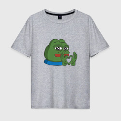 Мужская футболка хлопок Oversize Pepe, pepe love, Пепе лов