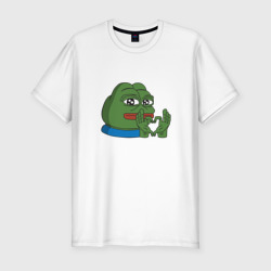 Мужская футболка хлопок Slim Pepe, pepe love, Пепе лов