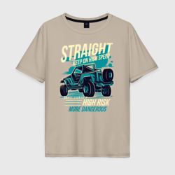 Мужская футболка хлопок Oversize Авто для пустыни