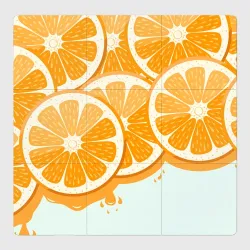 Магнитный плакат 3Х3 Апельсин orange