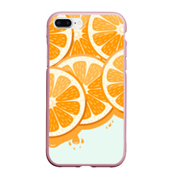 Чехол для iPhone 7Plus/8 Plus матовый Апельсин orange