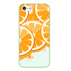 Чехол для iPhone 5/5S матовый Апельсин orange