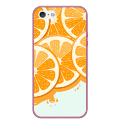 Чехол для iPhone 5/5S матовый Апельсин orange