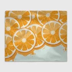 Плед 3D Апельсин orange