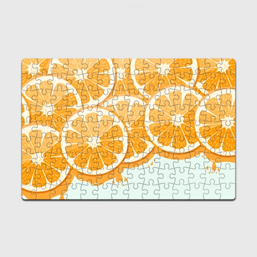 Головоломка Пазл магнитный 126 элементов Апельсин orange