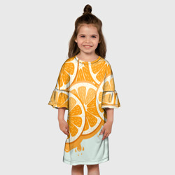 Детское платье 3D Апельсин orange - фото 2