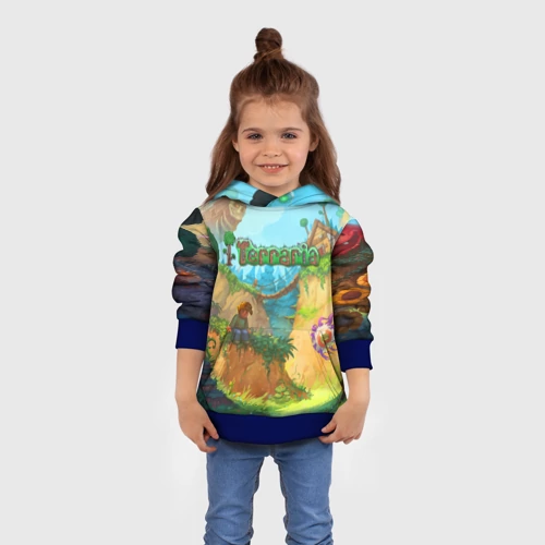 Детская толстовка 3D с принтом Terraria Террария, вид сбоку #3