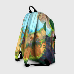 Рюкзак с принтом Terraria Террария для любого человека, вид сзади №1. Цвет основы: белый