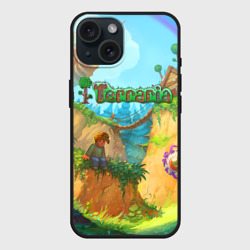 Чехол силиконовый для Apple iPhone 15 матовый Terraria Террария