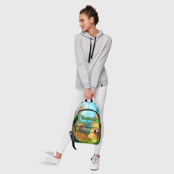 Рюкзак с принтом Terraria Террария для любого человека, вид спереди №6. Цвет основы: белый