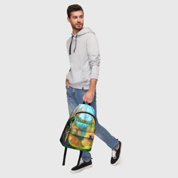 Рюкзак с принтом Terraria Террария для любого человека, вид спереди №5. Цвет основы: белый