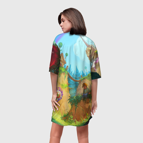 Платье-футболка 3D Terraria Террария, цвет 3D печать - фото 4