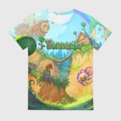 Женская футболка 3D Terraria Террария