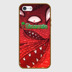 Чехол для iPhone 5/5S матовый Terraria Wall of Flesh