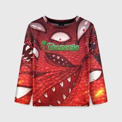 Детский лонгслив 3D Terraria Wall of Flesh