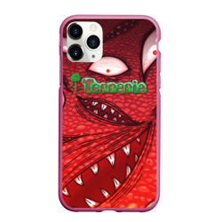 Чехол для iPhone 11 Pro Max матовый Terraria Wall of Flesh