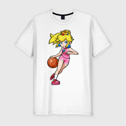 Мужская футболка хлопок Slim Peach Basketball