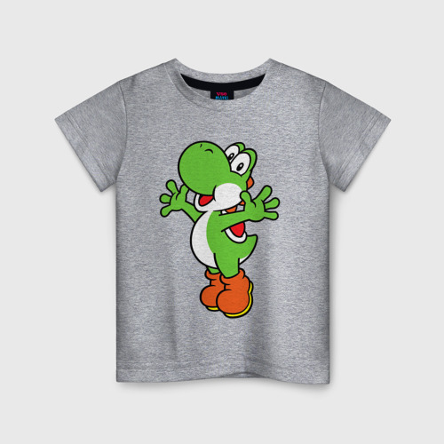 Детская футболка хлопок Yoshi, цвет меланж