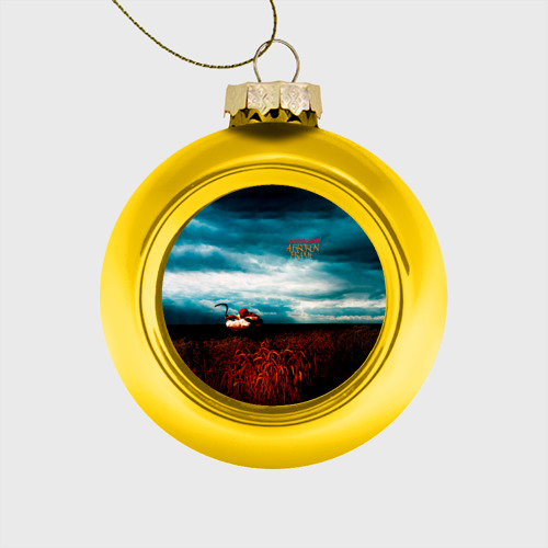 Стеклянный ёлочный шар A Broken Frame - Depeche Mode, цвет золотой