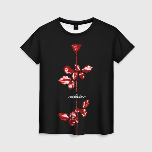 Женская футболка с принтом Violator — Depeche Mode, вид спереди №1