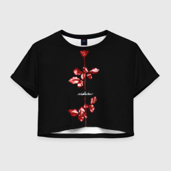 Женская футболка Crop-top 3D Violator - Depeche Mode