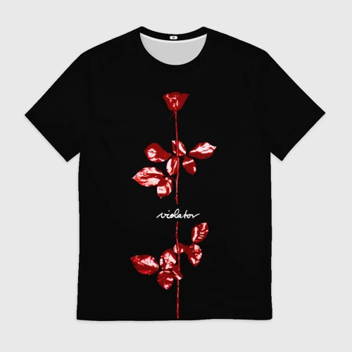 Мужская футболка 3D с принтом Violator - Depeche Mode, вид спереди #2