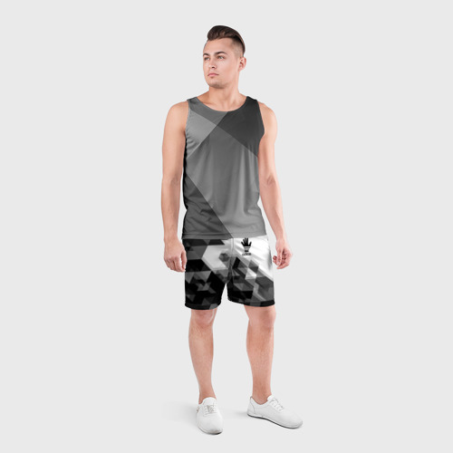 Мужские шорты спортивные Adios адиос, цвет 3D печать - фото 4
