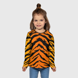 Детский лонгслив 3D Шкура тигра - фото 2