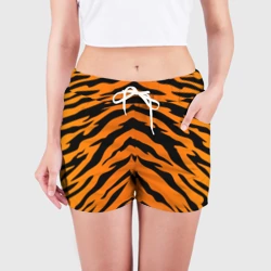 Женские шорты 3D Шкура тигра - фото 2