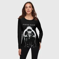 Женский лонгслив 3D Годжо Сатору Магическая битва - фото 2