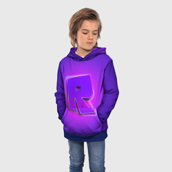 Детская толстовка 3D Roblox neon logo Роблокс - фото 2