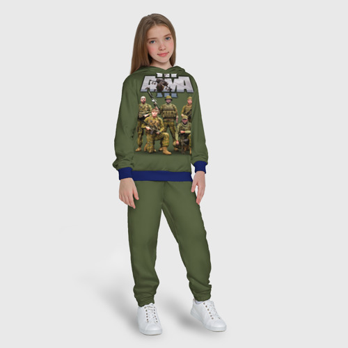 Детский костюм с толстовкой 3D Арма / Arma, военный симулятор, цвет синий - фото 5