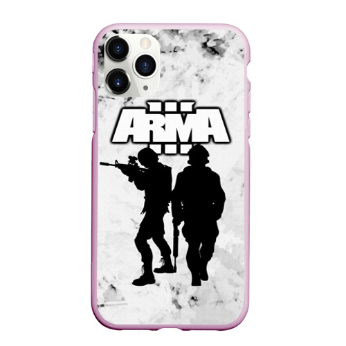 Чехол для iPhone 11 Pro Max матовый Arma Арма,Tactical Simulator, цвет розовый