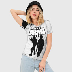 Женская футболка 3D Slim Arma Арма,Tactical Simulator - фото 2