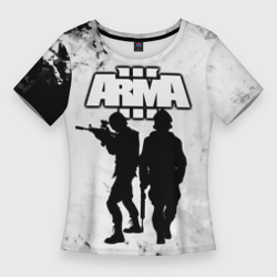 Женская футболка 3D Slim Arma Арма,Tactical Simulator