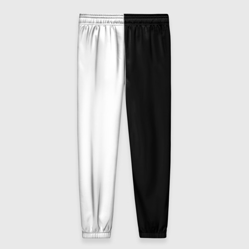 Женские брюки 3D Bon Jovi black white, цвет 3D печать - фото 2