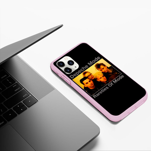 Чехол для iPhone 11 Pro Max матовый Rareties of Mode - Depeche Mode, цвет розовый - фото 5