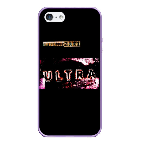 Чехол для iPhone 5/5S матовый Ultra - Depeche Mode, цвет светло-сиреневый