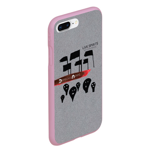 Чехол для iPhone 7Plus/8 Plus матовый Live Spirits soundtrack - Depeche Mode, цвет розовый - фото 3