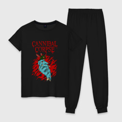 Женская пижама хлопок Cannibal Corpse dung fly