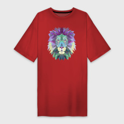 Платье-футболка хлопок Голова льва