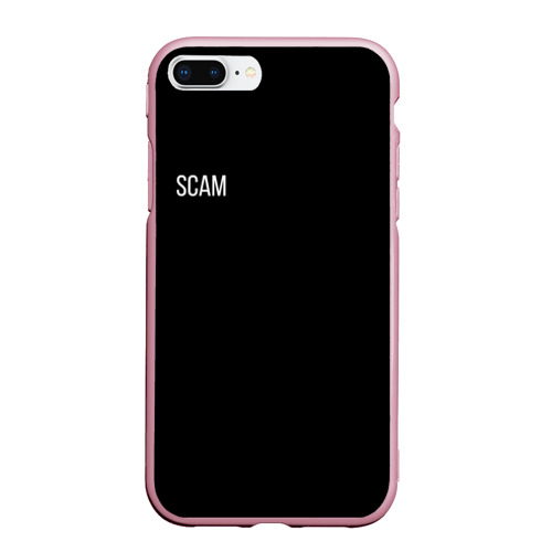 Чехол для iPhone 7Plus/8 Plus матовый Scam, цвет розовый